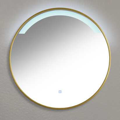 Kimbridge Gold Bathroom Mirror - with LED Lights