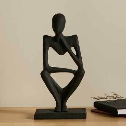 Embley 29cm Metal Figurine Ornament - Black