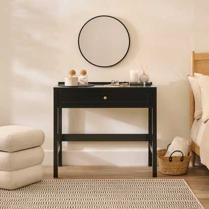 Charlie Noir Black Dressing Table