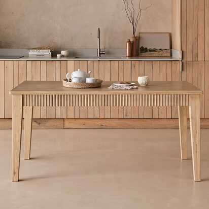 Raleigh Whitewash Rectangular Dining Table
