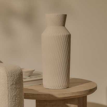 Bayswater 35cm Ceramic Vase - Beige