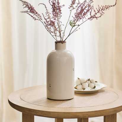 Corsino 22cm Ceramic Vase - Off White