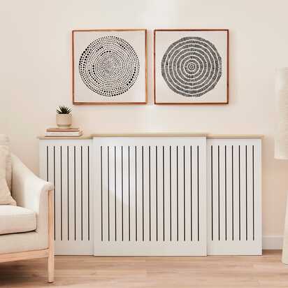 Elspeth Extending Radiator Cover - Whitewash Oak