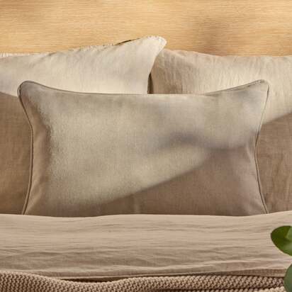 Alford 35x55cm Piped Edge Scatter Cushion Cover - Soft Beige