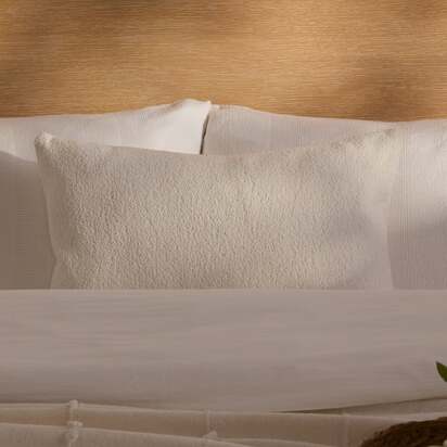 Yelden 35x55cm Scatter Cushion Cover - Chalk White Boucle