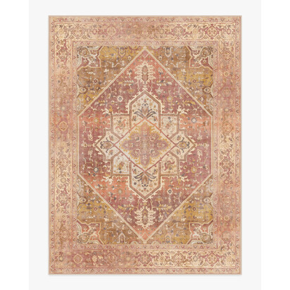 Santiago Coral & Gold Rug - 275 x 365 cm - All-In-One Rug
