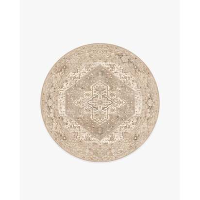 Santiago Grey & Hazel Rug - 185 Round cm - All-In-One Rug