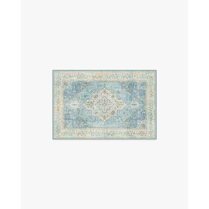 Santiago Blue & Cream Rug - 60 x 90 cm - All-In-One Rug