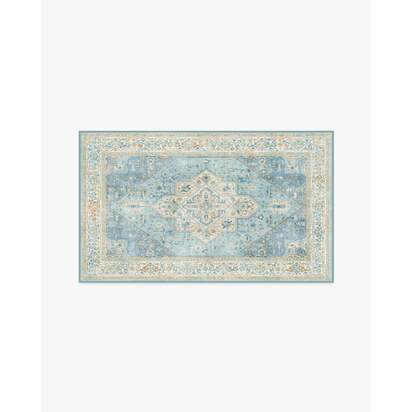 Santiago Blue & Cream Rug - 90 x 150 cm - All-In-One Rug