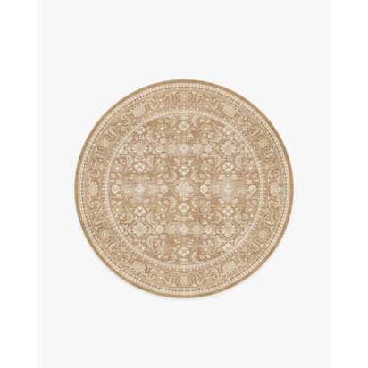 Ophelia Natural Rug - 185 Round cm - All-In-One Rug