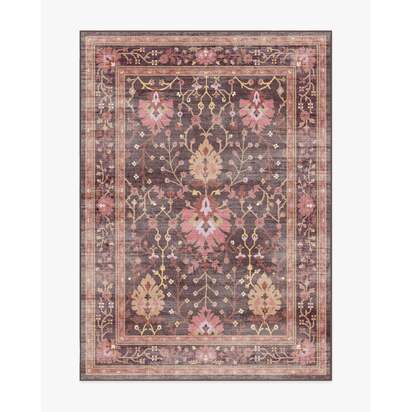 Serafina Coral & Burgundy Rug - 150 x 215 cm - All-In-One Rug