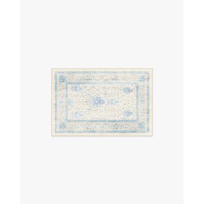 Serafina Cream & Blue Rug - 60 x 90 cm - All-In-One Rug