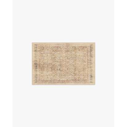 Frances Sandstone Flatwoven Rug - 60 x 90 cm - Rug + Pad System