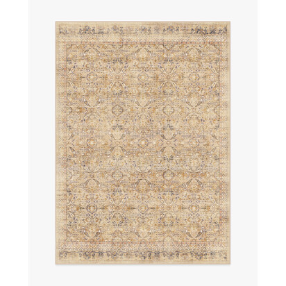 Frances Sandstone Flatwoven Rug - 150 x 215 cm - Rug + Pad System