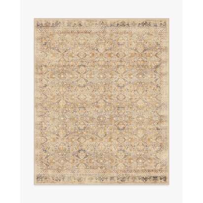 Frances Sandstone Flatwoven Rug - 245 x 305 cm - Rug + Pad System