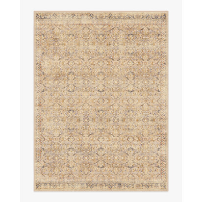 Frances Sandstone Flatwoven Rug - 275 x 365 cm - Rug + Pad System