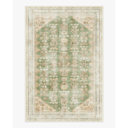 Pradera Olive & Sand Flatwoven Rug - 185 x 275 cm - Rug + Pad System