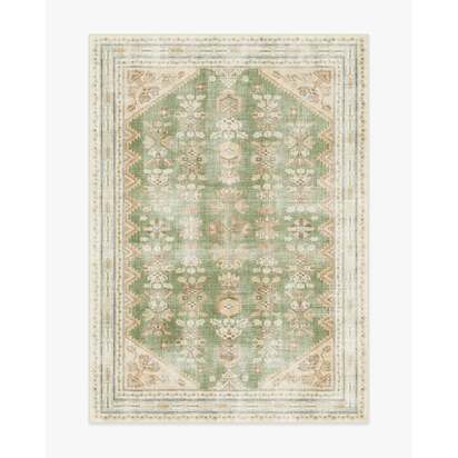 Pradera Olive & Sand Flatwoven Rug - 150 x 215 cm - Rug + Cushioned Pad System