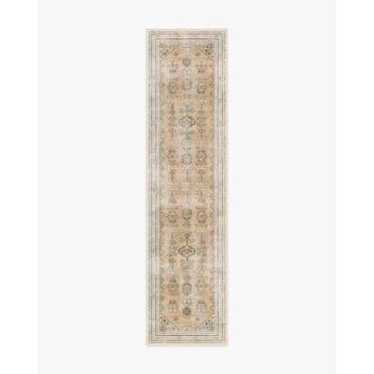 Pradera Sandstone Flatwoven Rug - 75 x 305 cm - Rug + Pad System