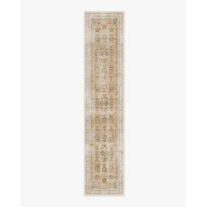 Pradera Sandstone Flatwoven Rug - 75 x 365 cm - Rug + Pad System