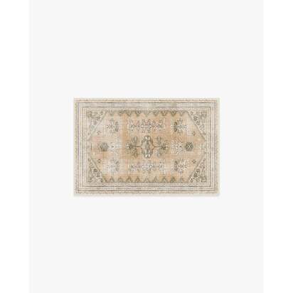 Pradera Sandstone Flatwoven Rug - 60 x 90 cm - Rug + Cushioned Pad System