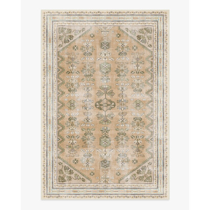 Pradera Sandstone Flatwoven Rug - 185 x 275 cm - Rug + Cushioned Pad System