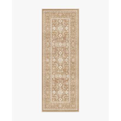 Ophelia Natural Flatwoven Rug - 75 x 215 cm - Rug + Pad System