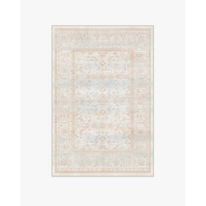 Ophelia Sand & Blue Flatwoven Rug - 120 x 185 cm - Rug + Cushioned Pad System