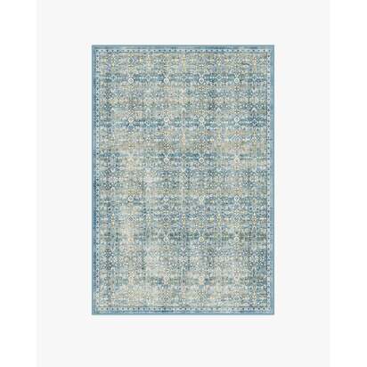 Sierra Blue Flatwoven Rug - 120 x 185 cm - Rug + Cushioned Pad System