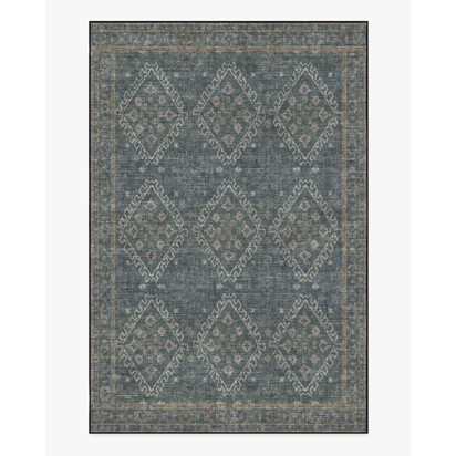 Zosia Black Flatwoven Rug - 185 x 275 cm - Rug + Pad System