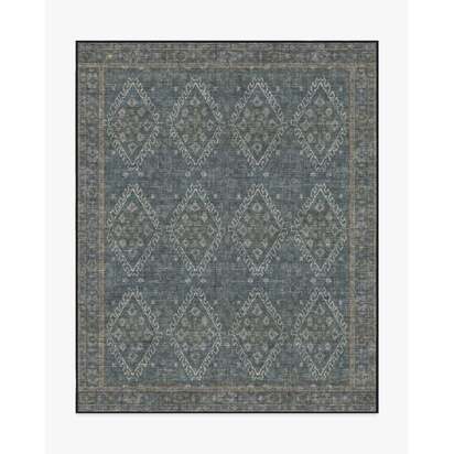 Zosia Black Flatwoven Rug - 245 x 305 cm - Rug + Pad System