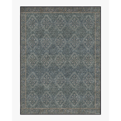 Zosia Black Flatwoven Rug - 275 x 365 cm - Rug + Cushioned Pad System