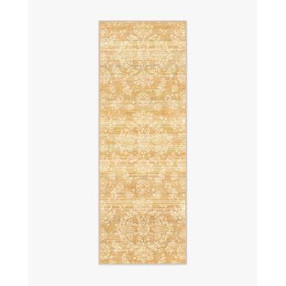 Dara Ochre Flatwoven Rug - 75 x 215 cm - Rug + Pad System