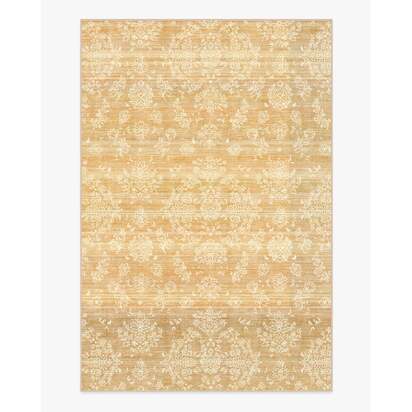 Dara Ochre Flatwoven Rug - 185 x 275 cm - Rug + Pad System