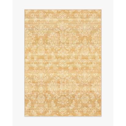 Dara Ochre Flatwoven Rug - 150 x 215 cm - Rug + Cushioned Pad System