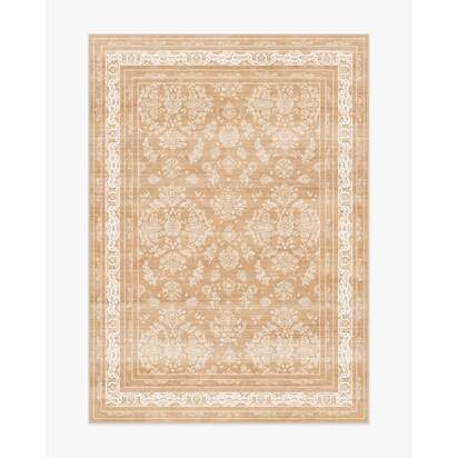 Maelyn Camel & Ivory Flatwoven Rug - 150 x 215 cm - Rug + Pad System