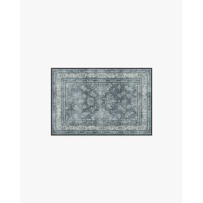 Maelyn Charcoal & Neutral Flatwoven Rug - 60 x 90 cm - Rug + Pad System