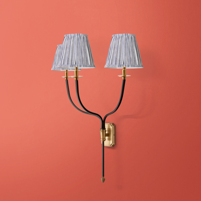 Triple Besidem wall fitting in antique brass