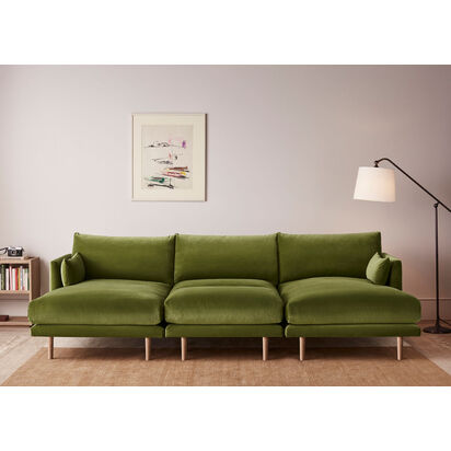 Loaf | Jeffers | Cinema Chaise Movie Sofa | Blue Twill | Shipping Forecast