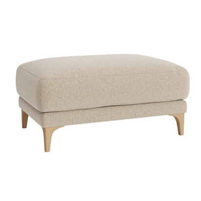 Loaf | Basecamp | Rectangle Footstool | Neutral Linen | Tea Dunk