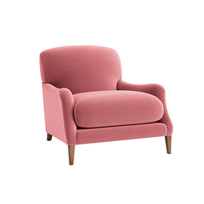 Loaf | Chin Chin | Accent Chair | Pink Velvet | Jam Sandwich