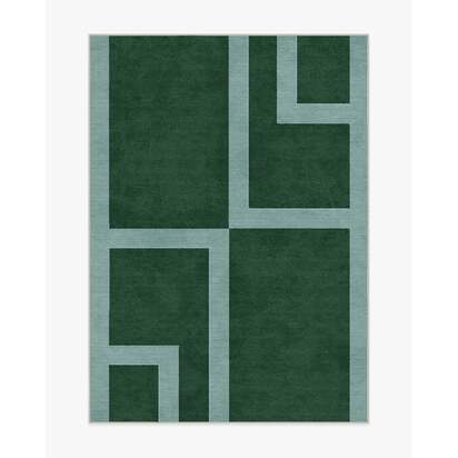 Aldo Green & Mist Rug by The Local Project - 200 x 290 cm - All-In-One Rug