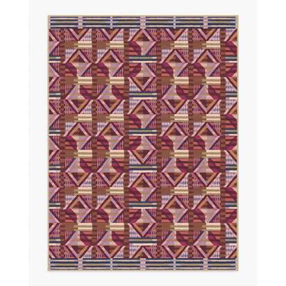 Paloma Berry Multicolour Outdoor Rug - 275 x 365 cm - Rug + Pad System