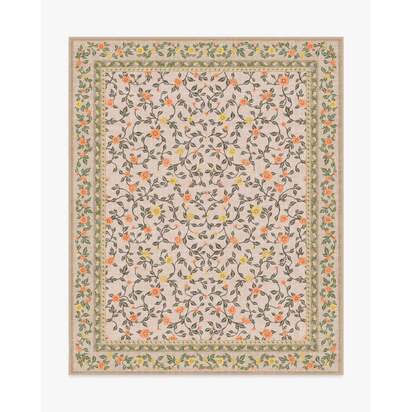 Della Yellow & Orange Outdoor Rug - 245 x 305 cm - Rug + Pad System