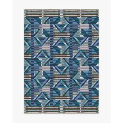 Paloma Blue Outdoor Rug - 150 x 215 cm - Rug + Pad System