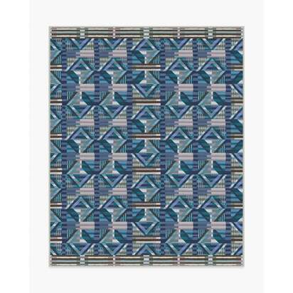 Paloma Blue Outdoor Rug - 245 x 305 cm - Rug + Pad System