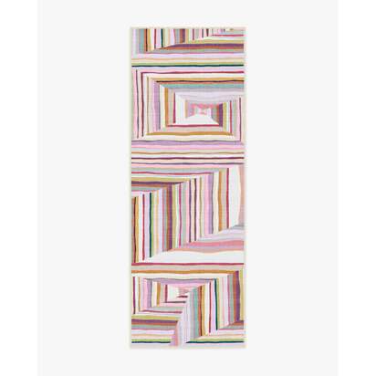 Riviera Multicolour Outdoor Rug - 75 x 215 cm - Rug + Pad System