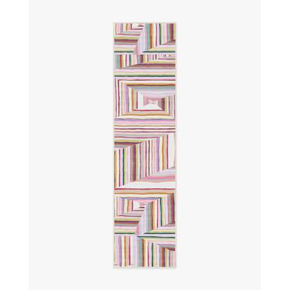 Riviera Multicolour Outdoor Rug - 75 x 305 cm - Rug + Pad System