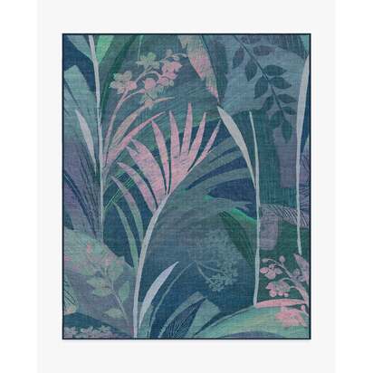 Palmera Blue Outdoor Rug - 245 x 305 cm - Rug + Pad System