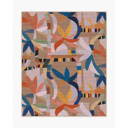 Laguna Natural Multicolour Outdoor Rug - 245 x 305 cm - Rug + Pad System